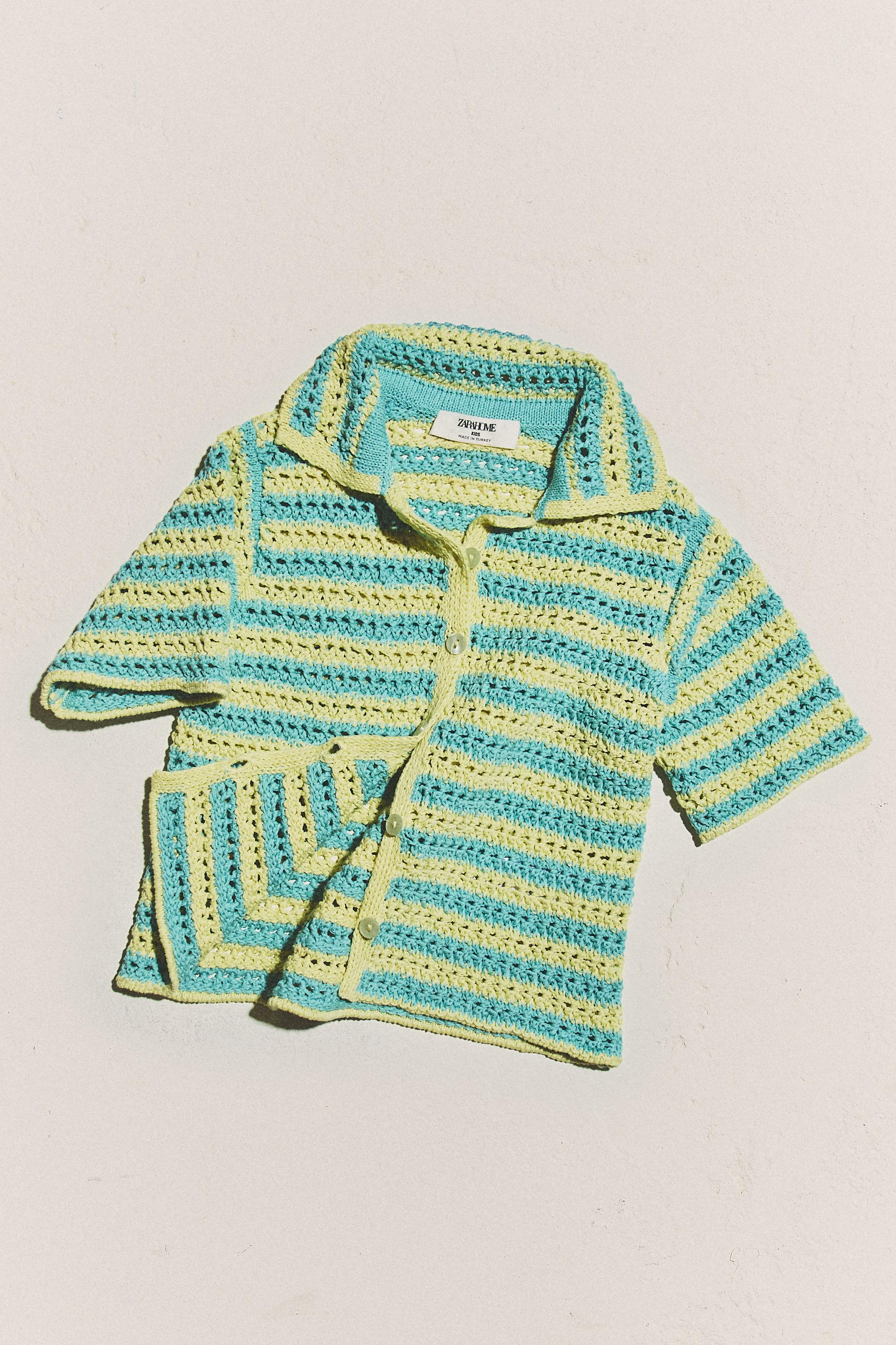 KIDS' CROCHET BEACH SHIRT